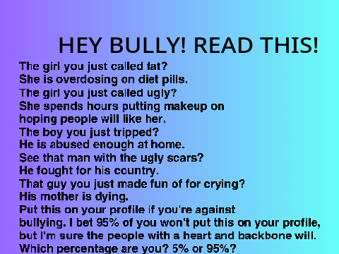 Remix this If you're against bullying remix remix remix remix remix