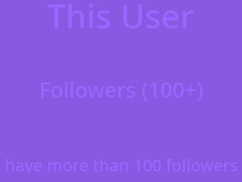 This User have more than 100 followers