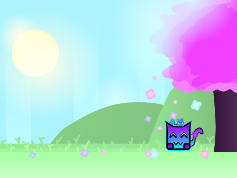 tree grass background thing