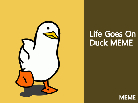 EXTREME  Life Goes On Duck MEME -  Scratch Vector Animation #art #trendings  #animation #duck  remix