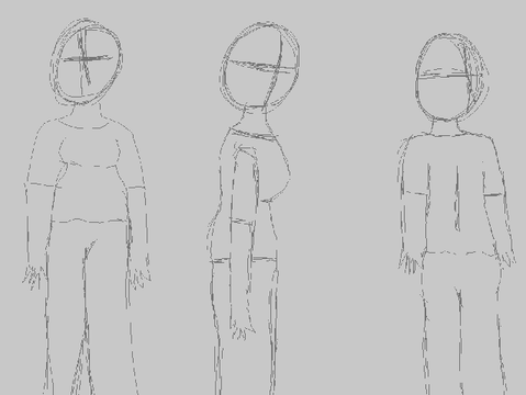 I tried drawing more realistically