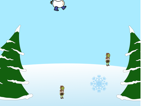 雪の結晶キャッチのゲーム