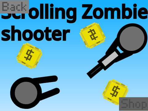 Scrolling Zombie shooter game