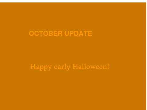 October Update 