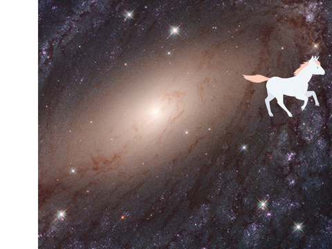 Unicorn in space