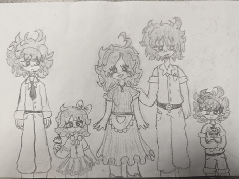 afton family art dump and more :0 