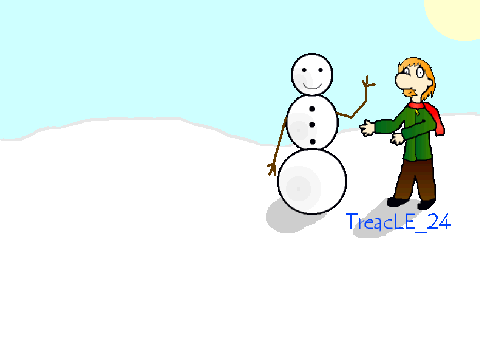 Add your snowman!