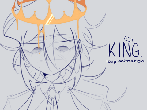 King | Loop Animation Doodle
