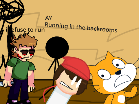 Add Yourself / your oc Running in the backrooms