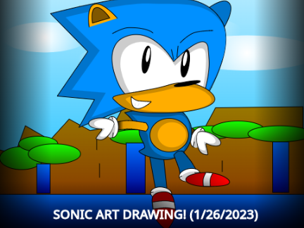 Sonic Art Drawing (1/26/2023) #art