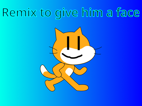 Remix to give the Scratch Cat a Face! remix