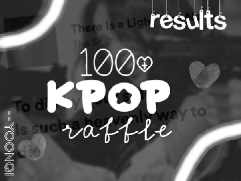 100+ raffle [results] !