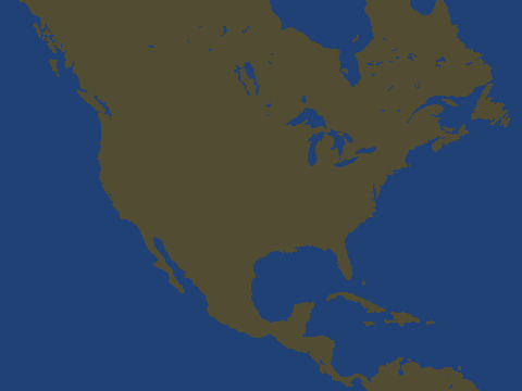 Blank North American map
