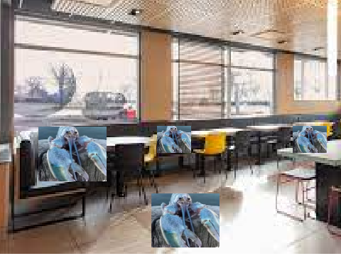 blue lobster at McDonald