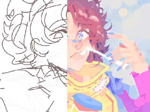 the sketches behind my art