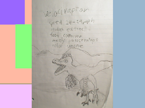 Dinosaur drawing