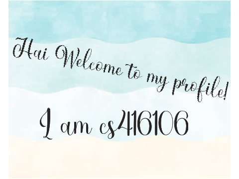 Hai! Welcome to my profile!!