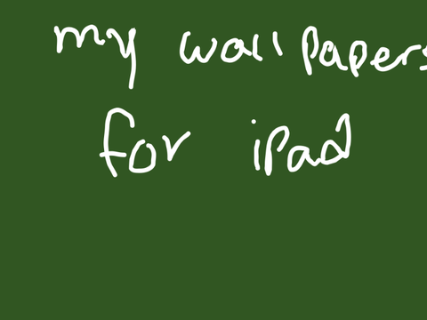 My wallpaper for my iPad