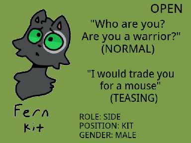 [OPEN] VOICE ACTORS NEEDED WARRIOR CATS  remix