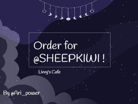 Order for @SHEEPKIWI