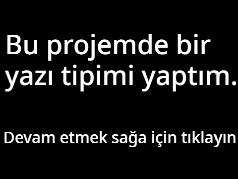 Yazı tiplerim
