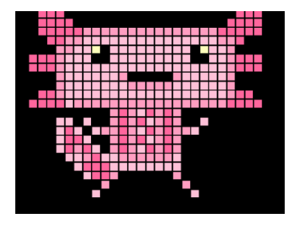 Axolotl Grid Art - 