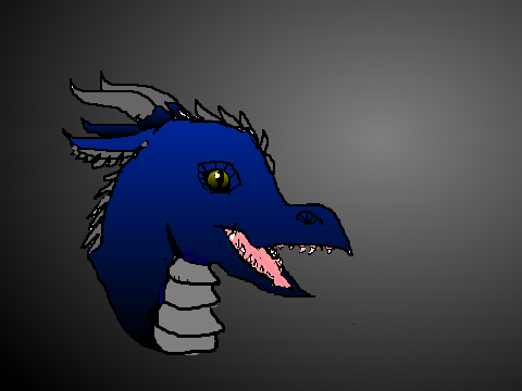 Dark blue dragon