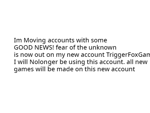  Moving accounts (CONTAINS GOOD NEWS)