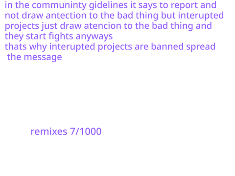 NEWS: interrupted projects are banned (7)