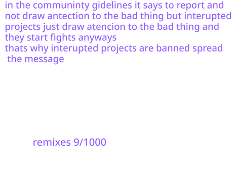NEWS: interrupted projects are banned (9)