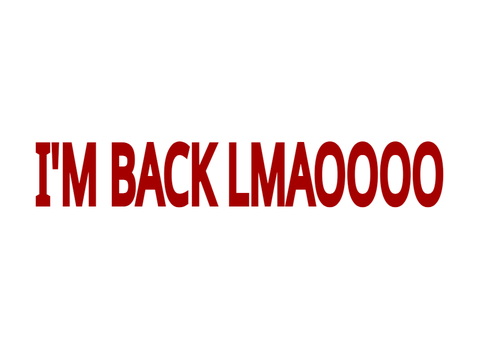 i'm back (i guess)