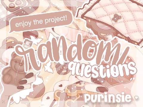 ๑˘ ³˘) ⁴⁵ random questions ˎˊ- remix