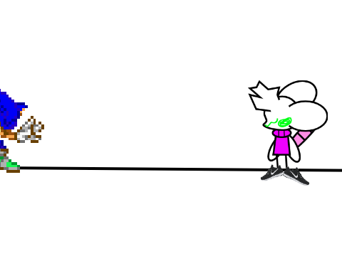 oh boy, first sonic oc thingy! (pixels included)