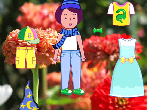 Dress-up template