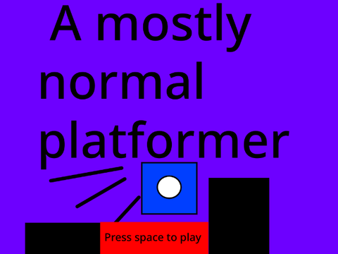 A mostly normal platformer 