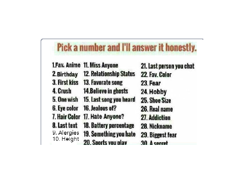 Ask away