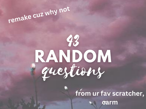43 random questions !! remix remix