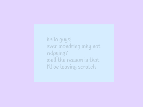 leaving scratch FOREVER