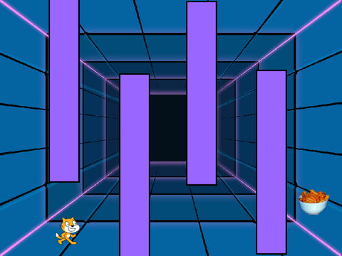 The cat and the maze