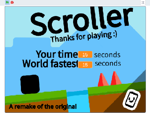 Scroller speedrun
