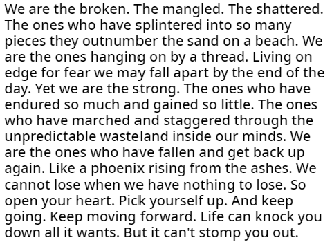 For the Broken