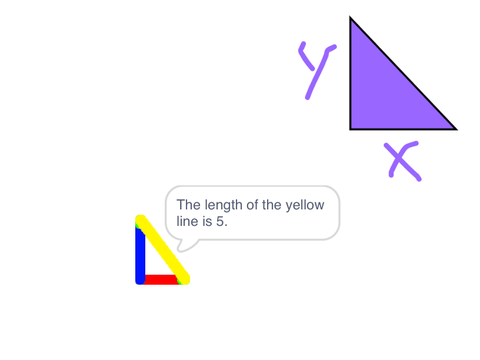 Triangle lines calculator