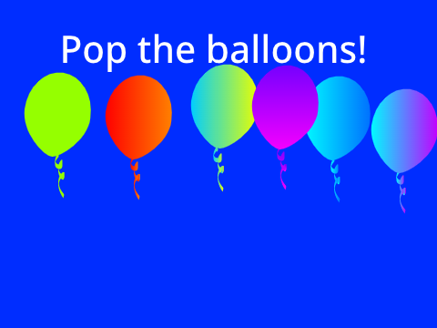 Pop the balloons (mobile friendly) #game #art  remix
