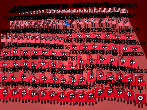 Numberblocks band 128ths to 1
