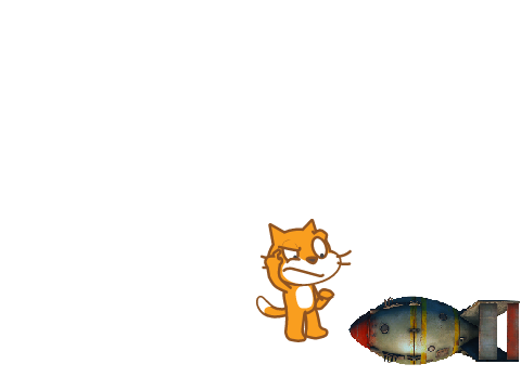 Scratch cat gets nuked 500 FOLLOWER CONTEST  