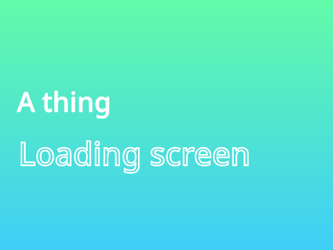 OS Loading screen?