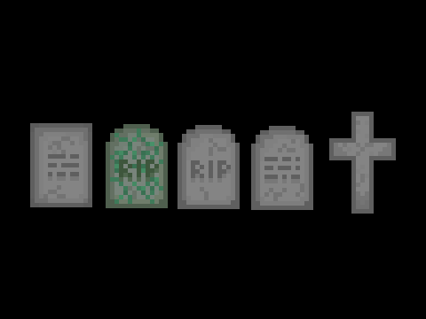 [Pixel Art] Gravestones
