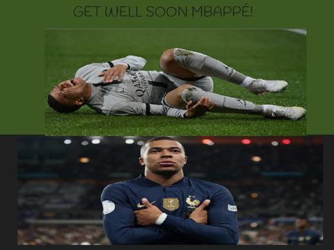 Get well soon Mbappé!