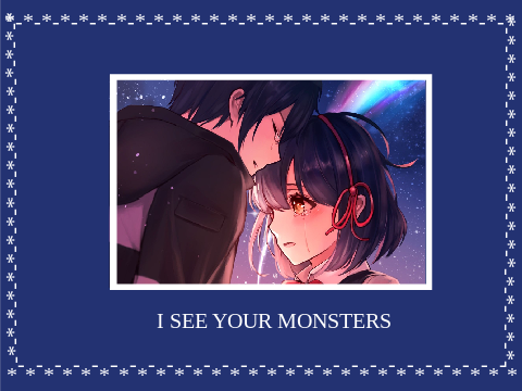 I SEE YOUR MONSTERS - COVER