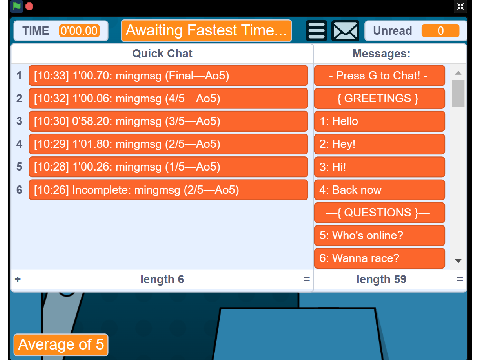 AO5 PB:1'00.70